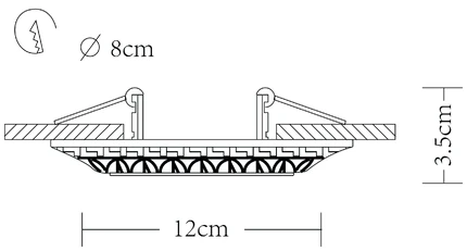 Точечный встраиваемый светильник Arte Lamp CRATERE A5073PL-1WH